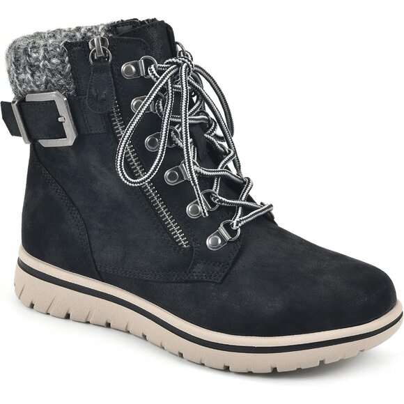 CLIFFS BY WHITE MOUNTAIN Women's Hearty Cushioned Lace-Up City Hiker Ankle Boot - Picture 1 of 6